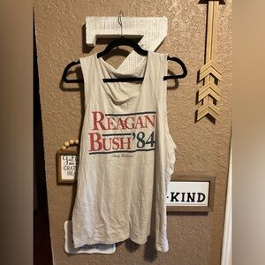 Tank Top Cream Regan and Bush ‘84 Rowdy Gentleman Men’s Size Large